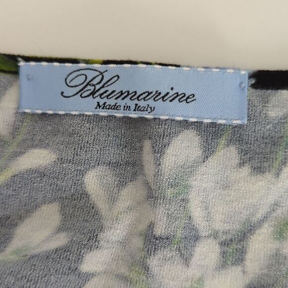 Vintage BLUMARINE Black Floral Sweater Small - Picture 3 of 8
